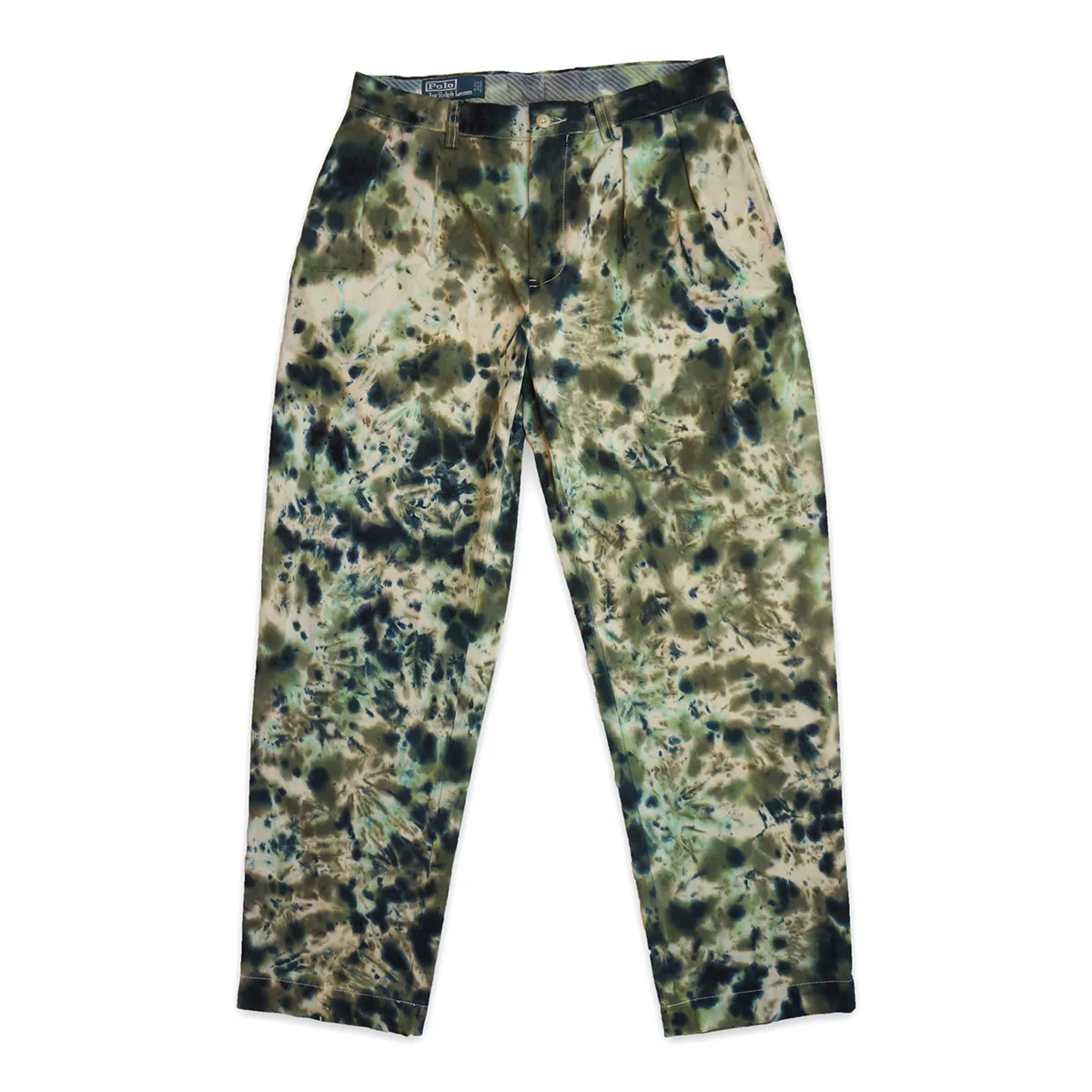 1 OF 1 TIE DYE POLO KHAKI DRESS PANTS (MOSSY ROCK)