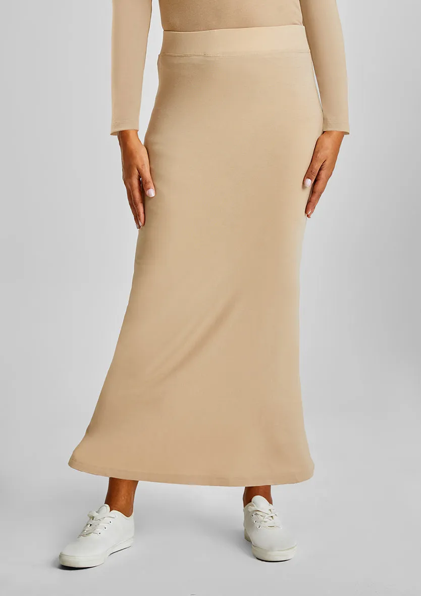 A-shaped skirt-Plain Jersey Cotton