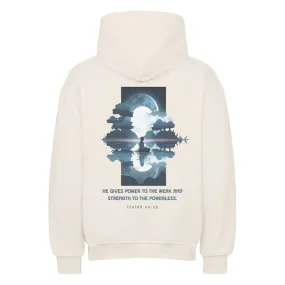 Aktion: Power to the weak Gym Oversized Hoodie BackPrint