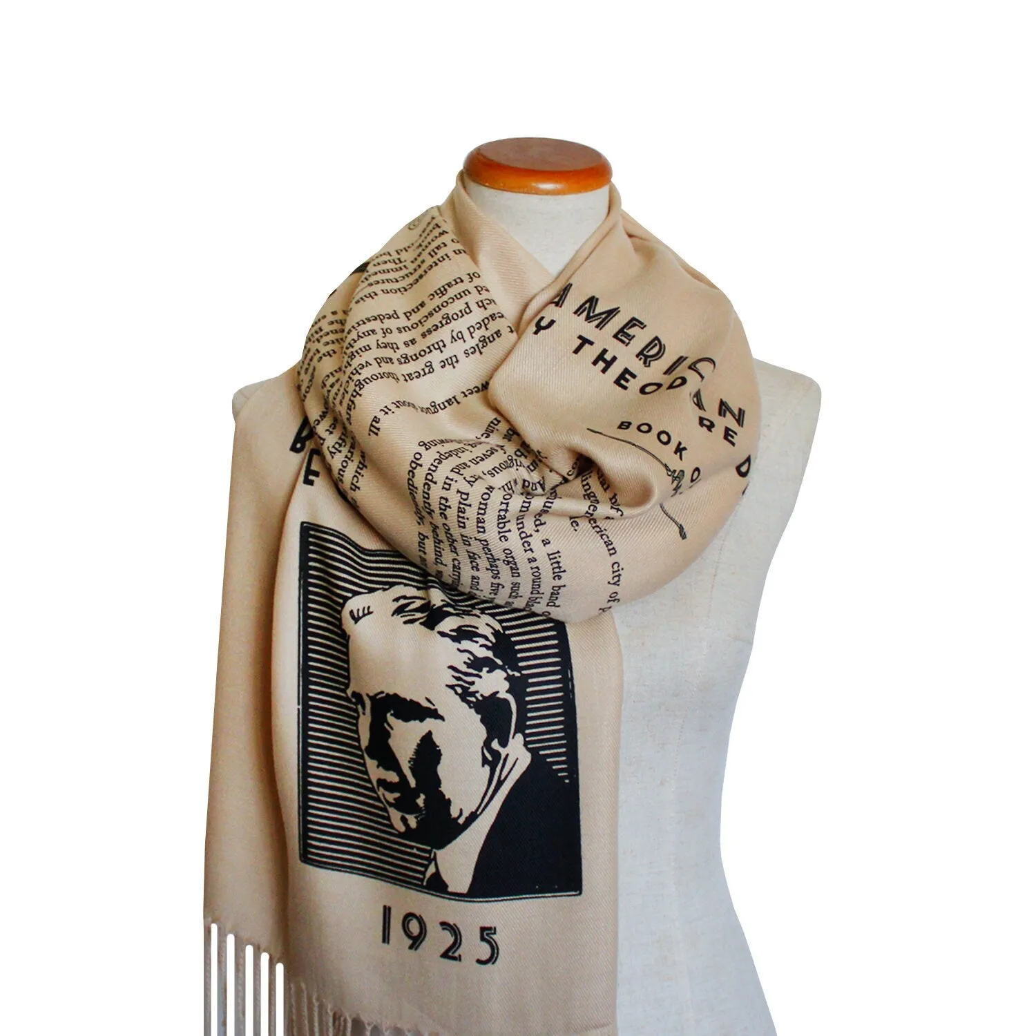 An American Tragedy by Theodore Dreiser Scarf, Bookish Gift, Literary Gift, Book Lover Scarf, Librarian gift.