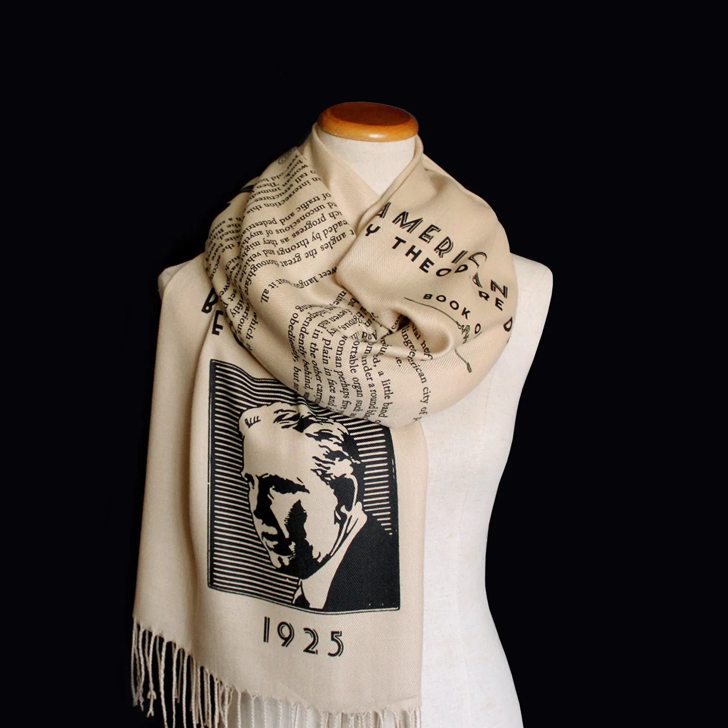 An American Tragedy by Theodore Dreiser Scarf, Bookish Gift, Literary Gift, Book Lover Scarf, Librarian gift.