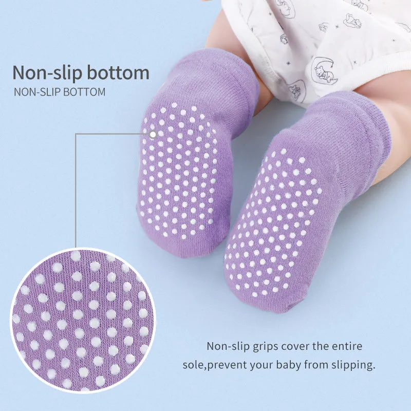 Anti Skid Socks Combo for Boys and Girls (1-3 Years , 6 Pairs)