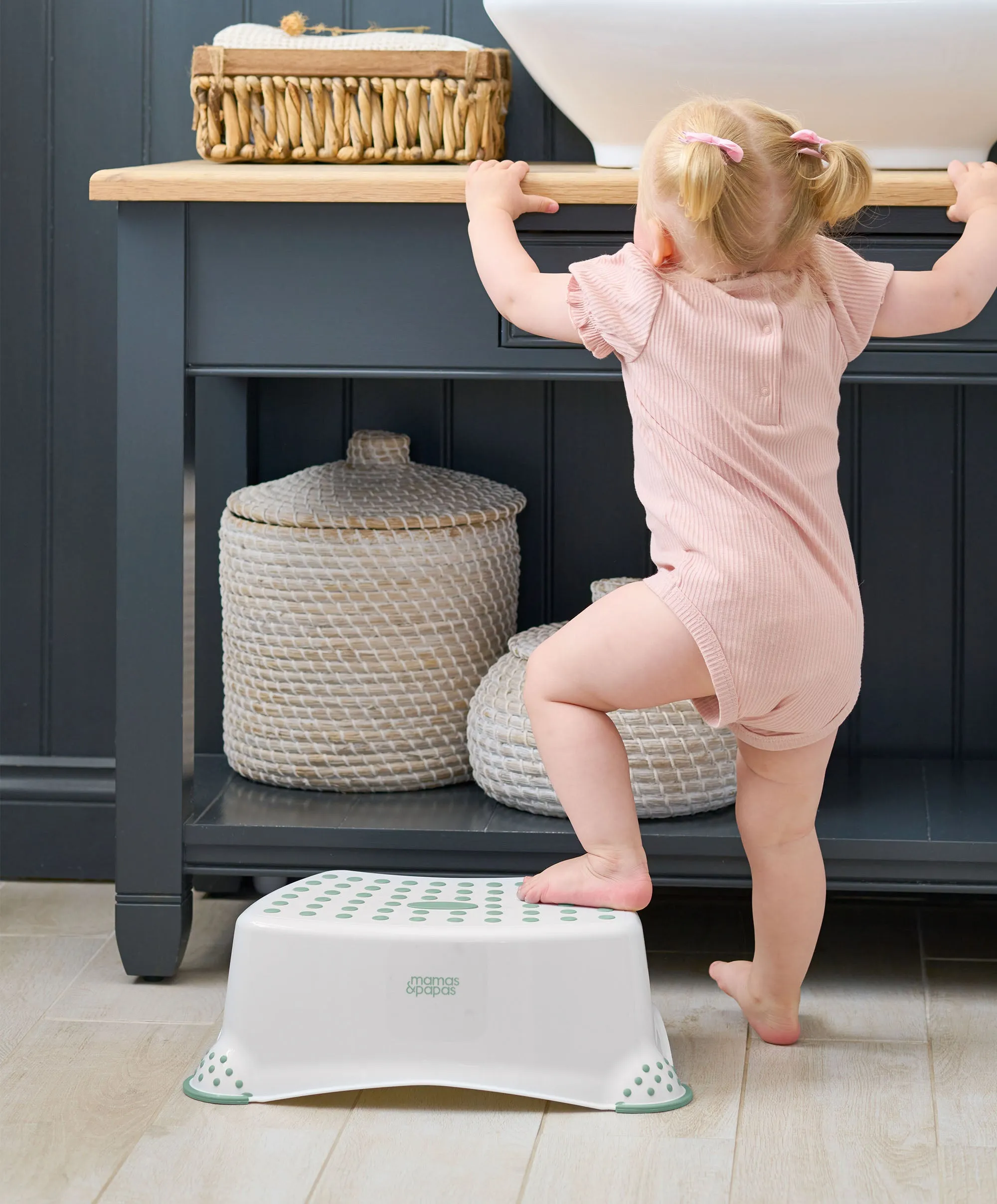 Anti Slip Step Up Stool – Eucalyptus