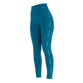 Aubrion Ladies Team Riding Tights - Teal