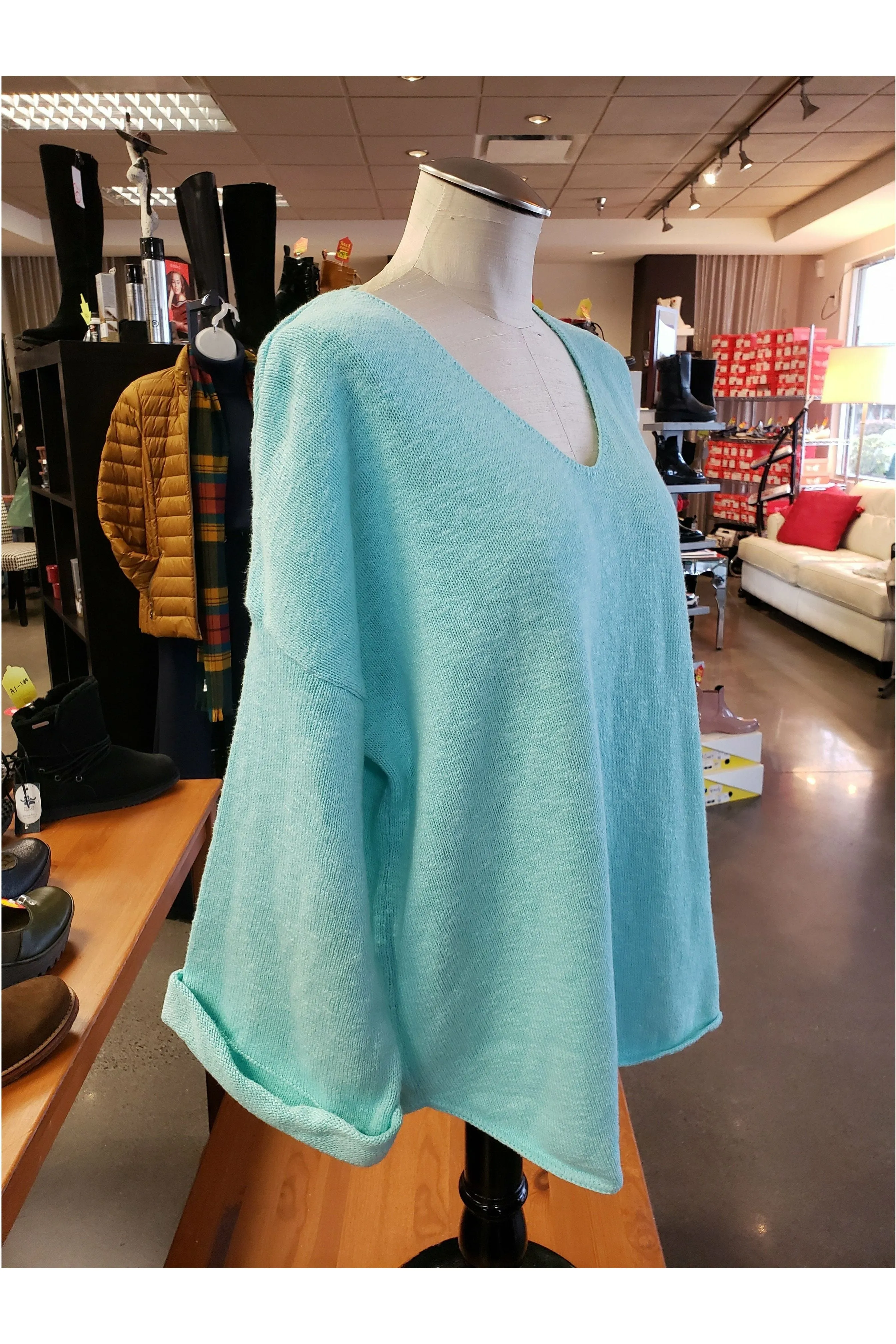 Avalin V-Neck Tunic Sweater - Multiple Colors