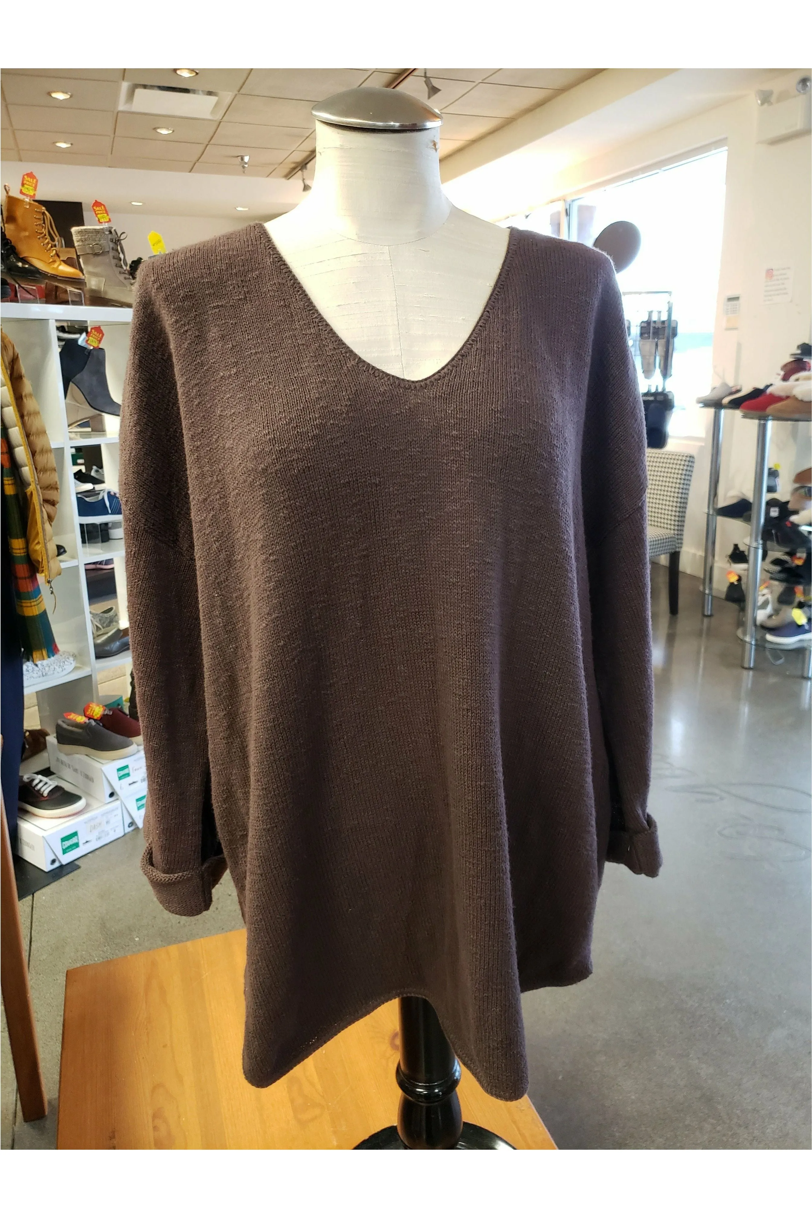 Avalin V-Neck Tunic Sweater - Multiple Colors