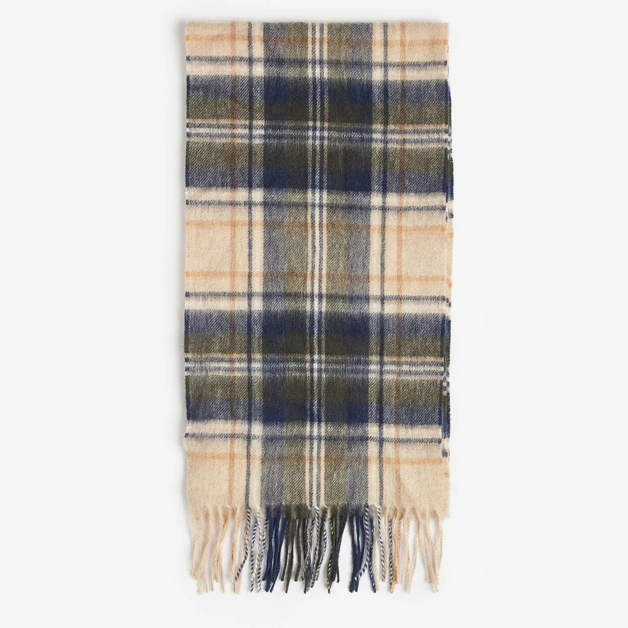 Barbour Beige Check Tartan Scarf