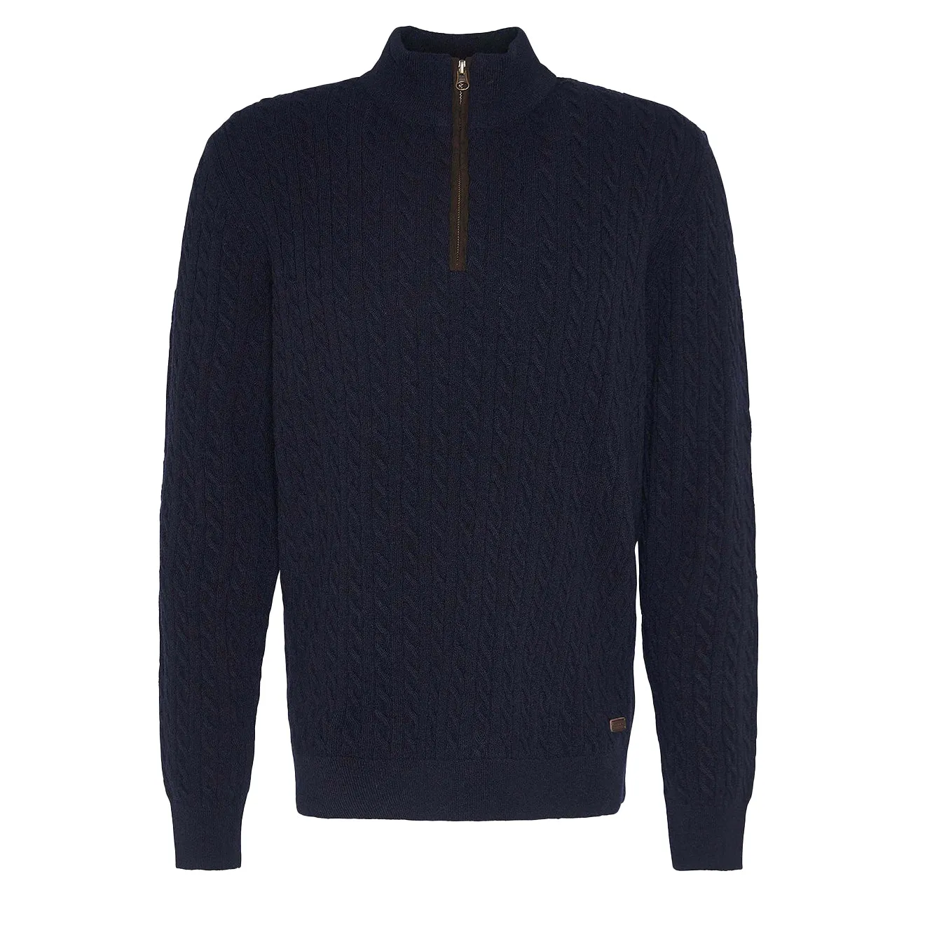 Barbour Ramsden Half Zip Knitted Jumper Navy