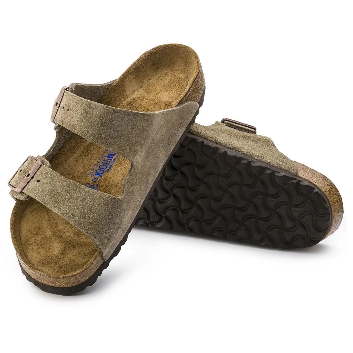 Birkenstock Women's Arizona Soft Footbed Taupe Suede