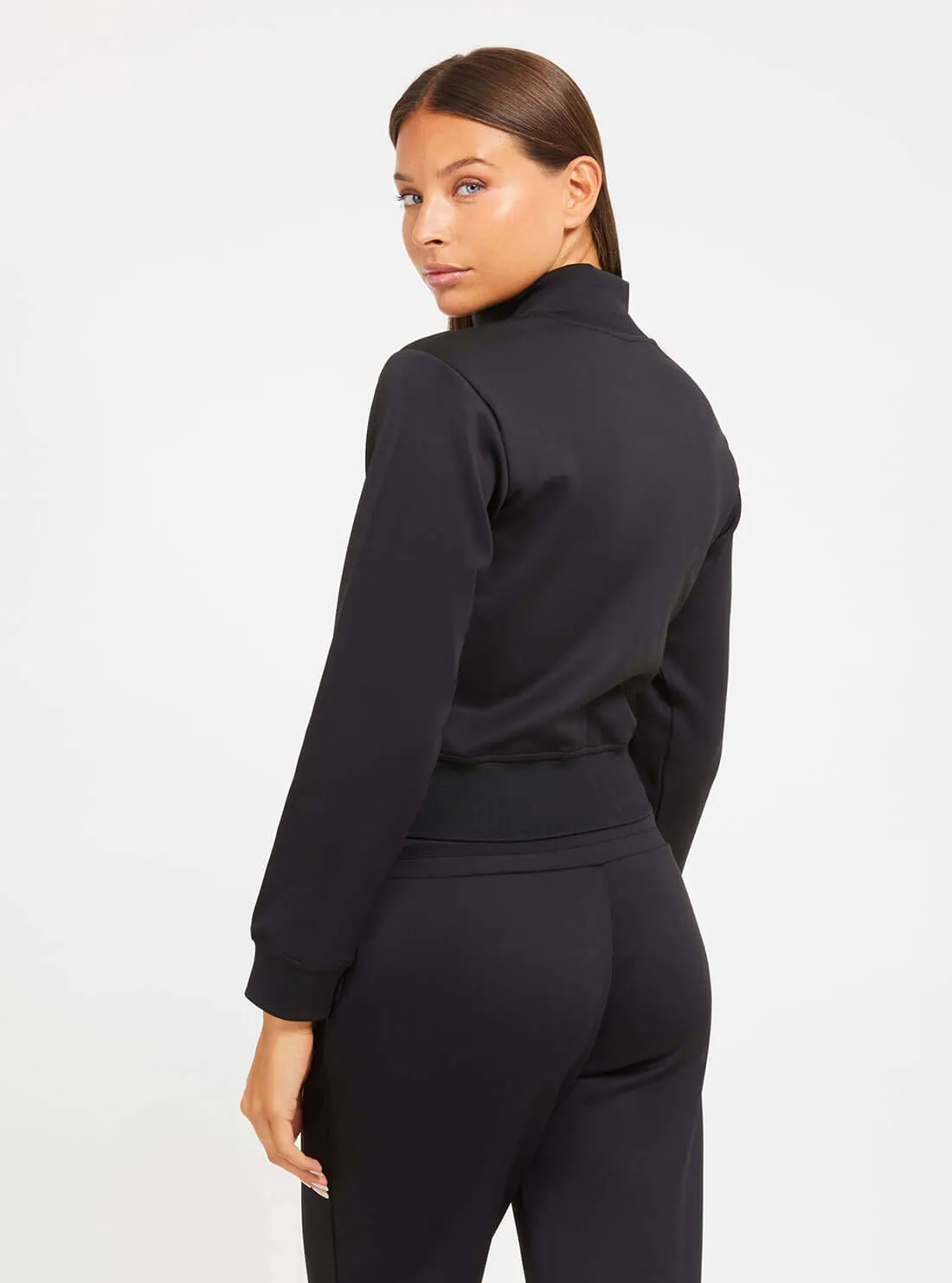 Black Crop Active Jumper