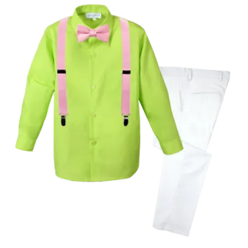 Boys' 4-Piece Customizable Suspenders Outfit - Customer's Product with price 65.95 ID hANOUSq3fivZSwfzoQOr2hH6