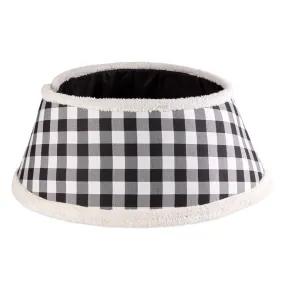 Buffalo Check Holiday Tree Collar - Black and White