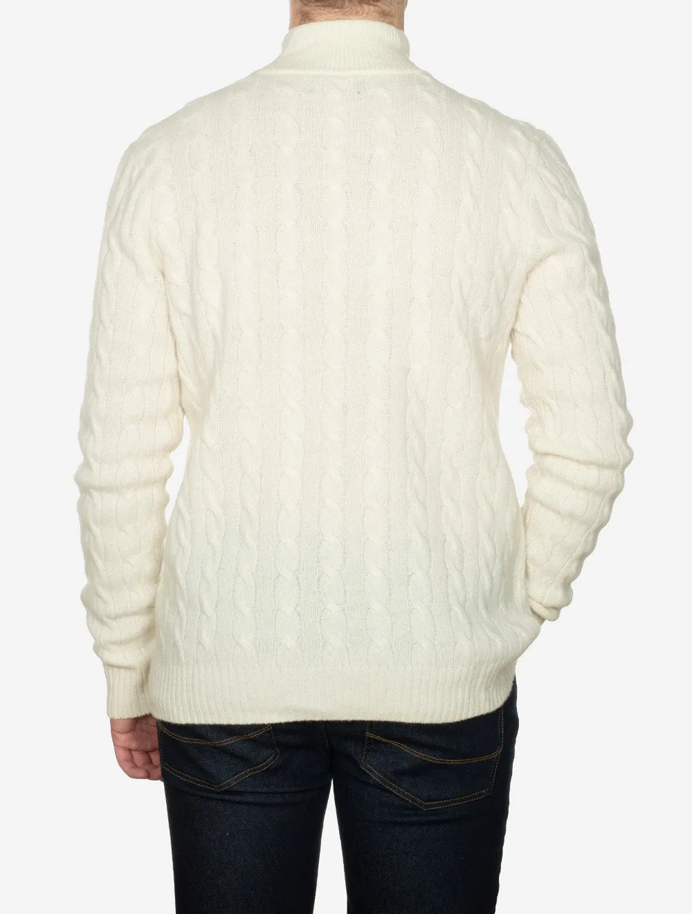 Cable Knit HZ Jumper Cream