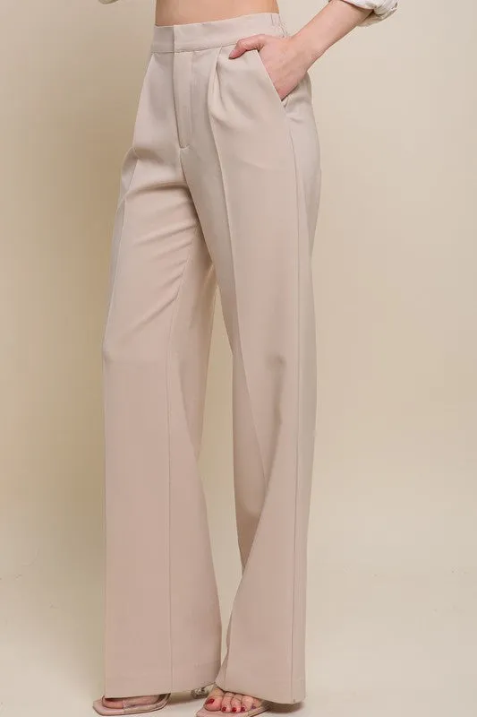 Camel Regular-Fit Dress Pants