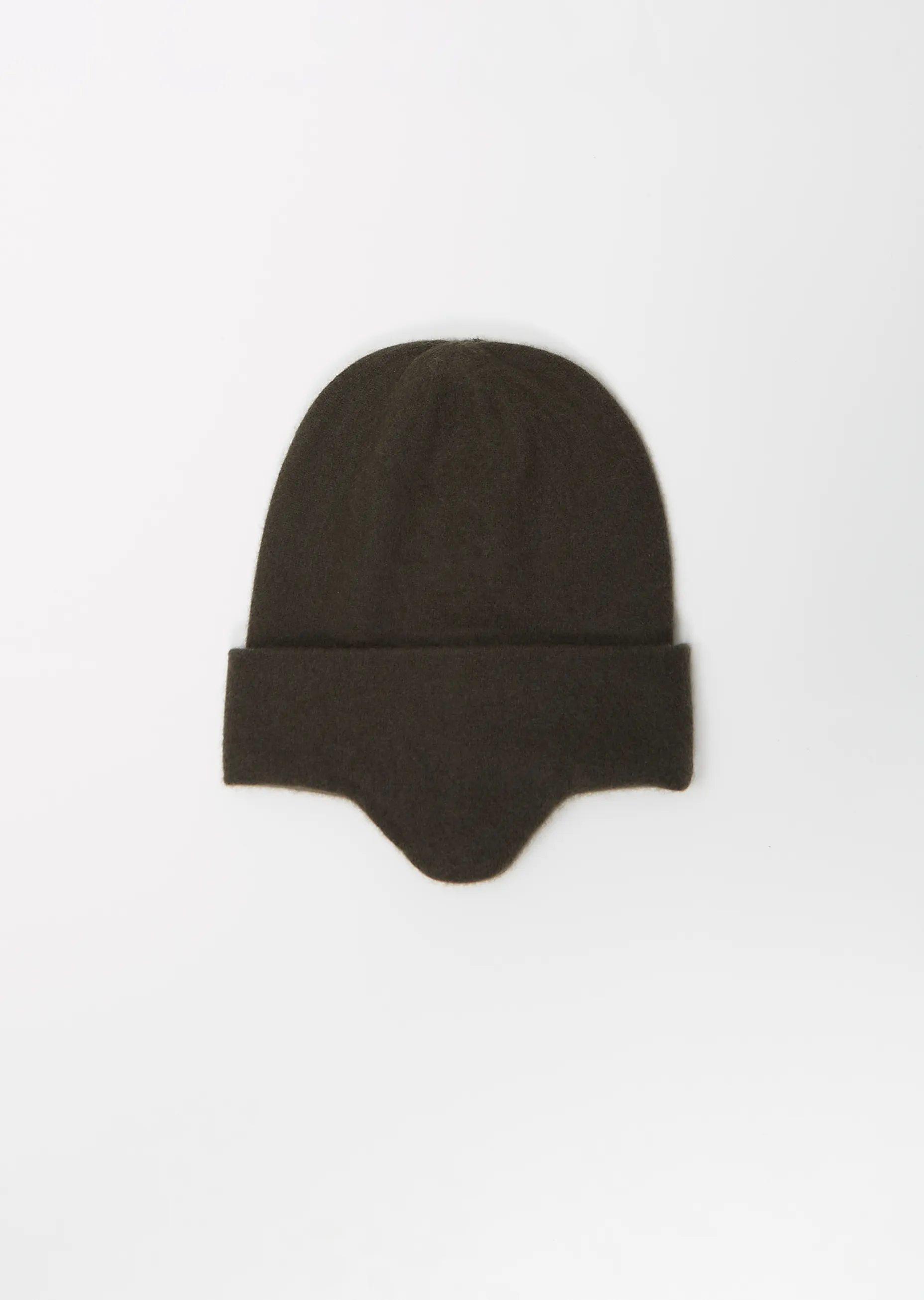 Cashmere Face Lift Beanie — Black Olive