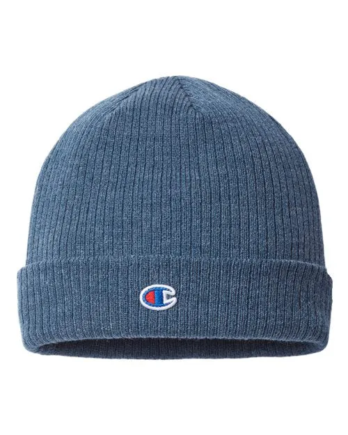 Champion Ribbed Knit Cuffed Beanie