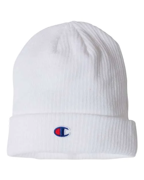 Champion Ribbed Knit Cuffed Beanie