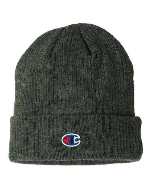 Champion Ribbed Knit Cuffed Beanie