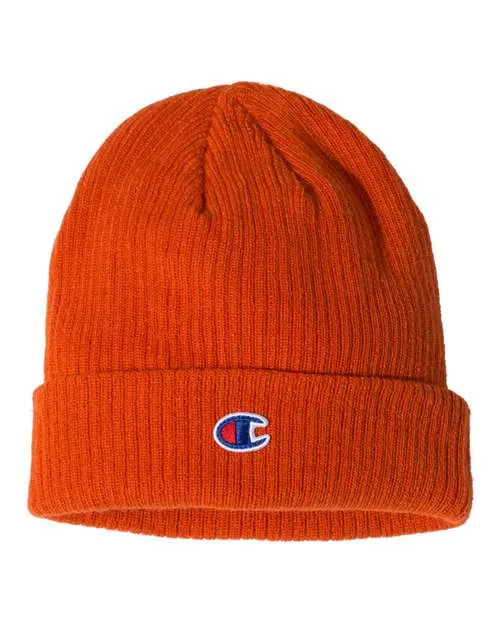 Champion Ribbed Knit Cuffed Beanie