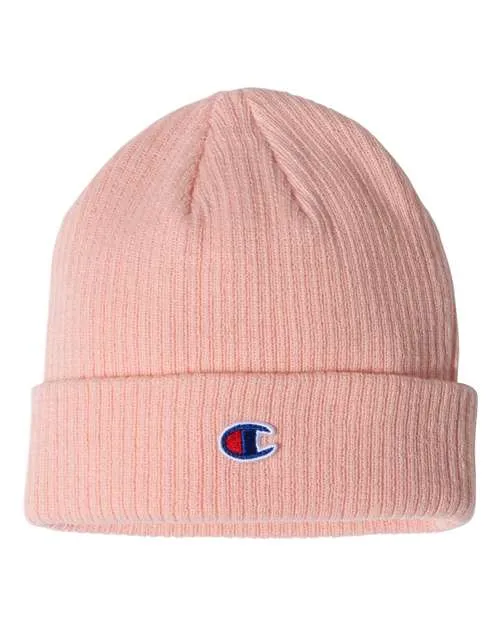 Champion Ribbed Knit Cuffed Beanie