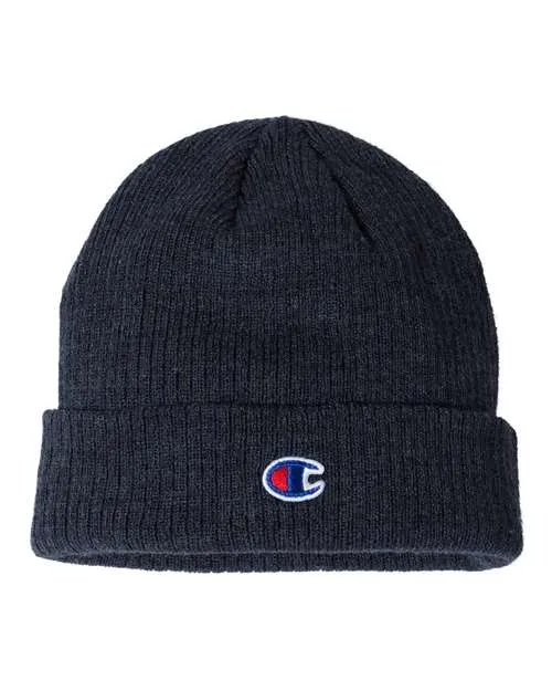 Champion Ribbed Knit Cuffed Beanie