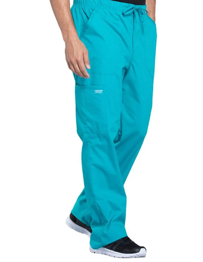 Cherokee Workwear Professionals Men's Tapered Leg Drawstring Cargo Petite Pant