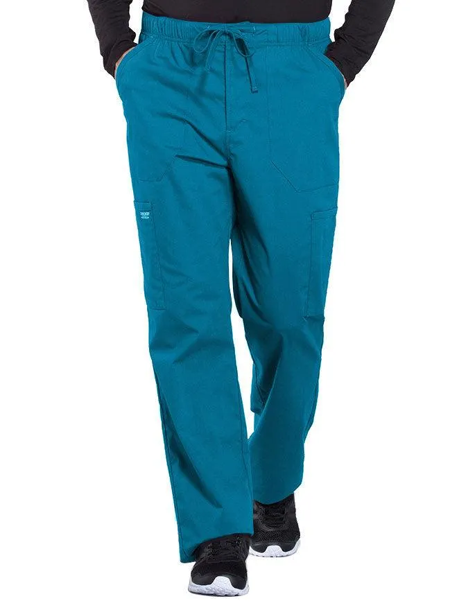 Cherokee Workwear Professionals Men's Tapered Leg Drawstring Cargo Petite Pant