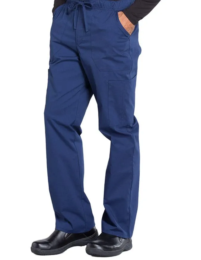 Cherokee Workwear Professionals Men's Tapered Leg Drawstring Cargo Petite Pant