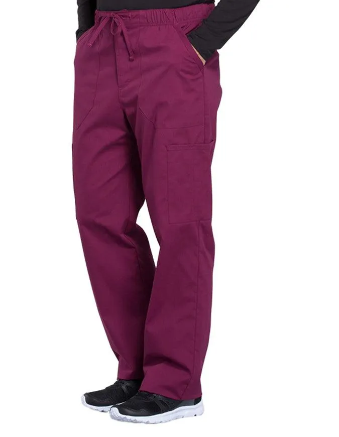 Cherokee Workwear Professionals Men's Tapered Leg Drawstring Cargo Petite Pant