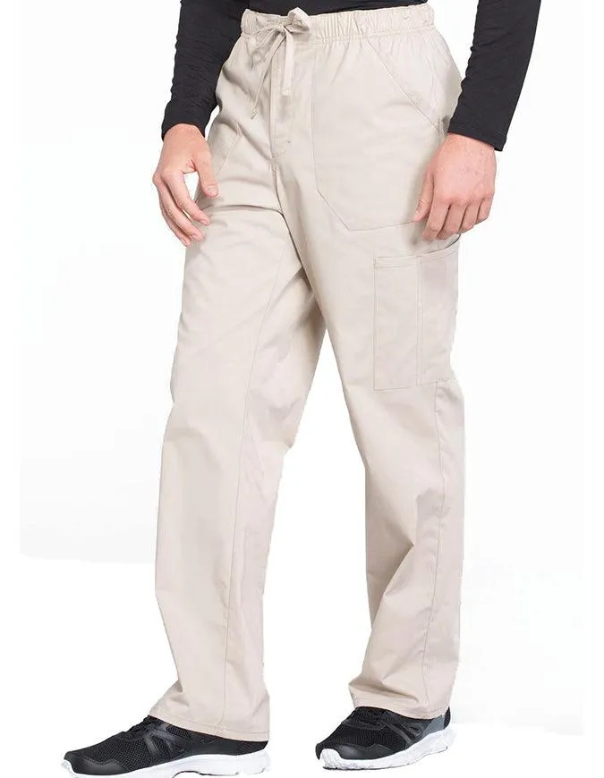 Cherokee Workwear Professionals Men's Tapered Leg Drawstring Cargo Petite Pant