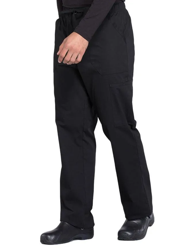 Cherokee Workwear Professionals Men's Tapered Leg Drawstring Cargo Petite Pant