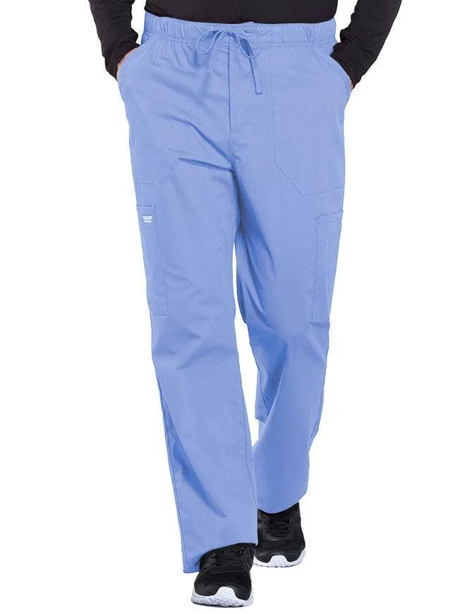 Cherokee Workwear Professionals Men's Tapered Leg Drawstring Cargo Petite Pant