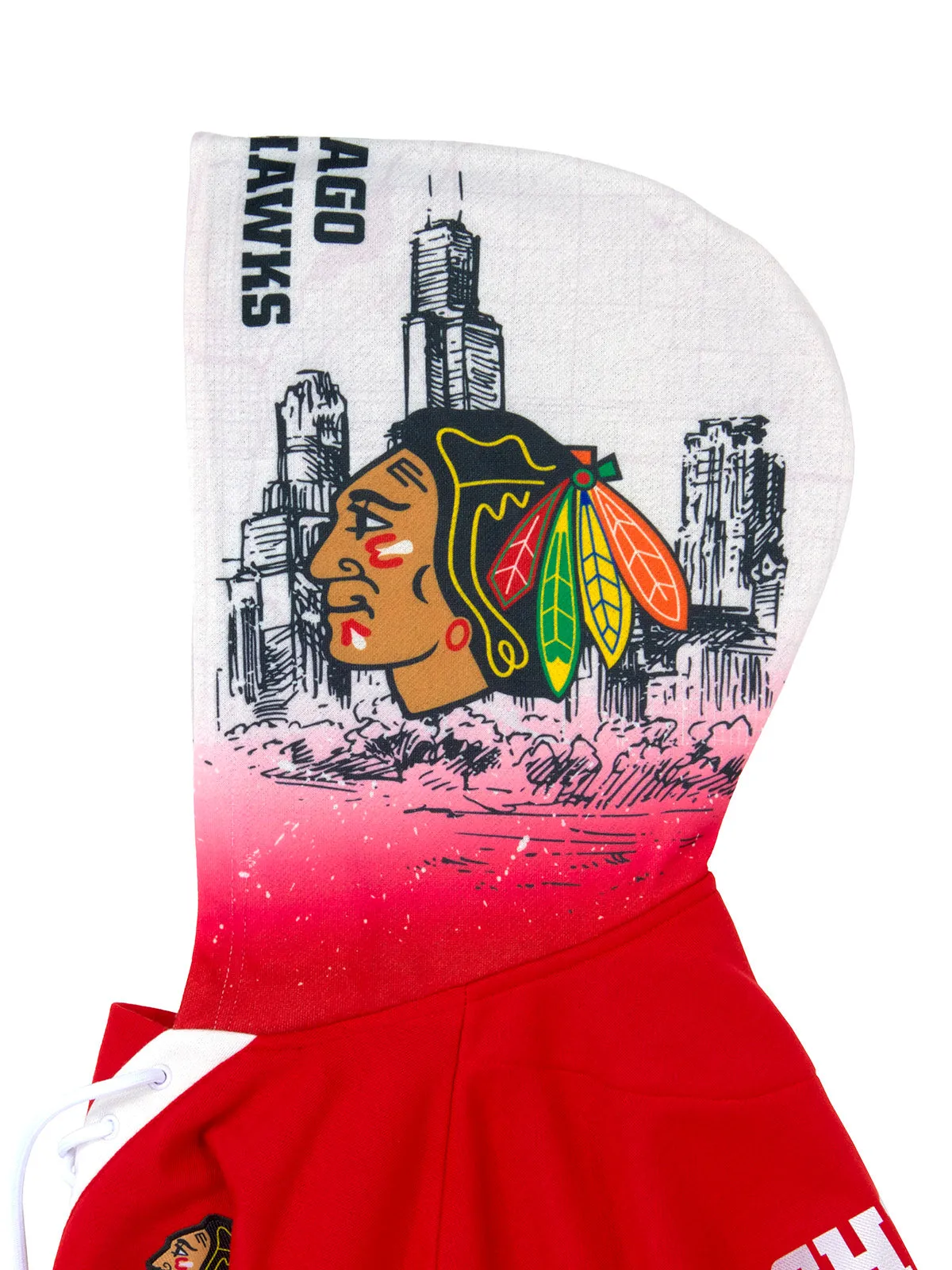 Chicago Blackhawks Lace-Up Hoodie