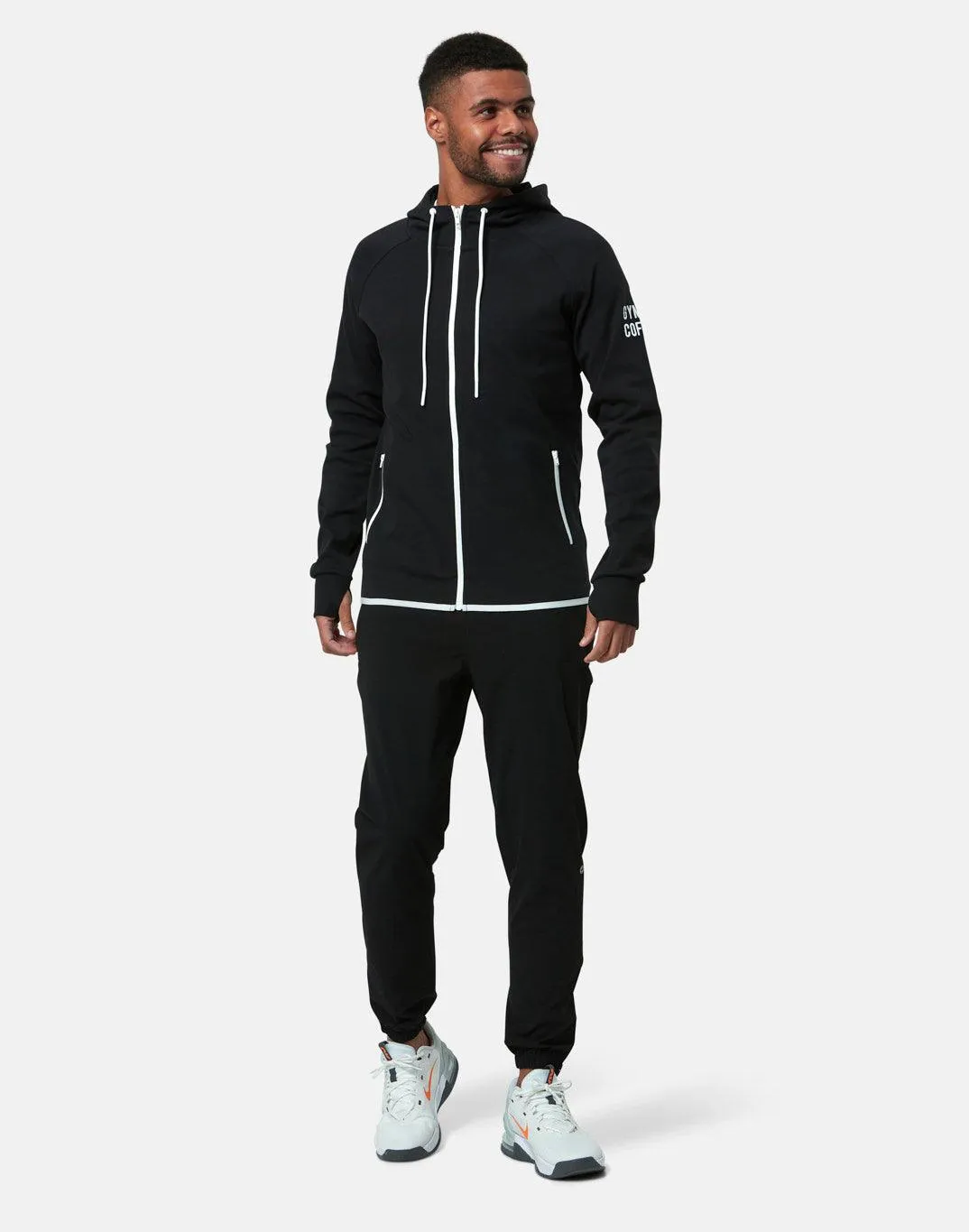 Chill Zip Hoodie in Black