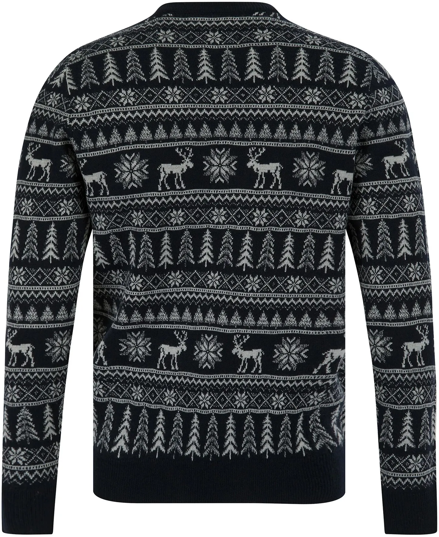 Christmas Nilsen Nordic Fairisle Mens Christmas Jumper - Blue