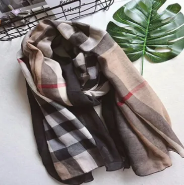 Classic British Versatile Plaid Scarf Wrap For Women