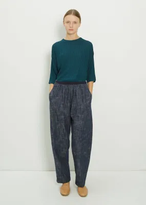 Cotton Elastic Waistband Pants