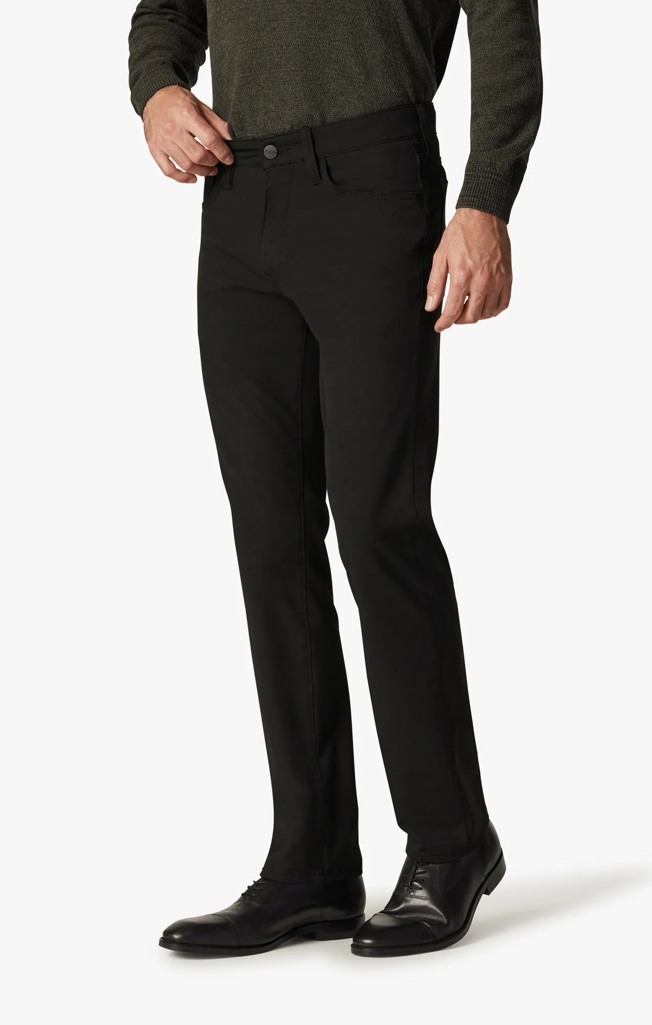 Courage Straight Leg Pants In Black Elite