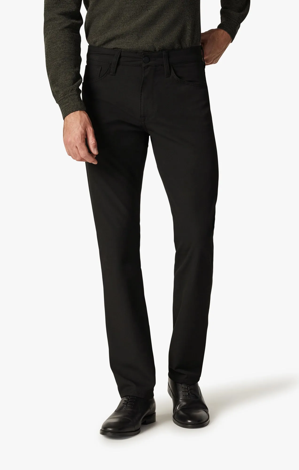 Courage Straight Leg Pants In Black Elite