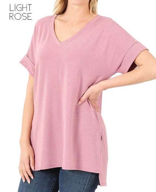 Cuff Sleeve Tunic Tee | S-M