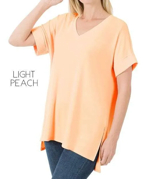 Cuff Sleeve Tunic Tee | S-M