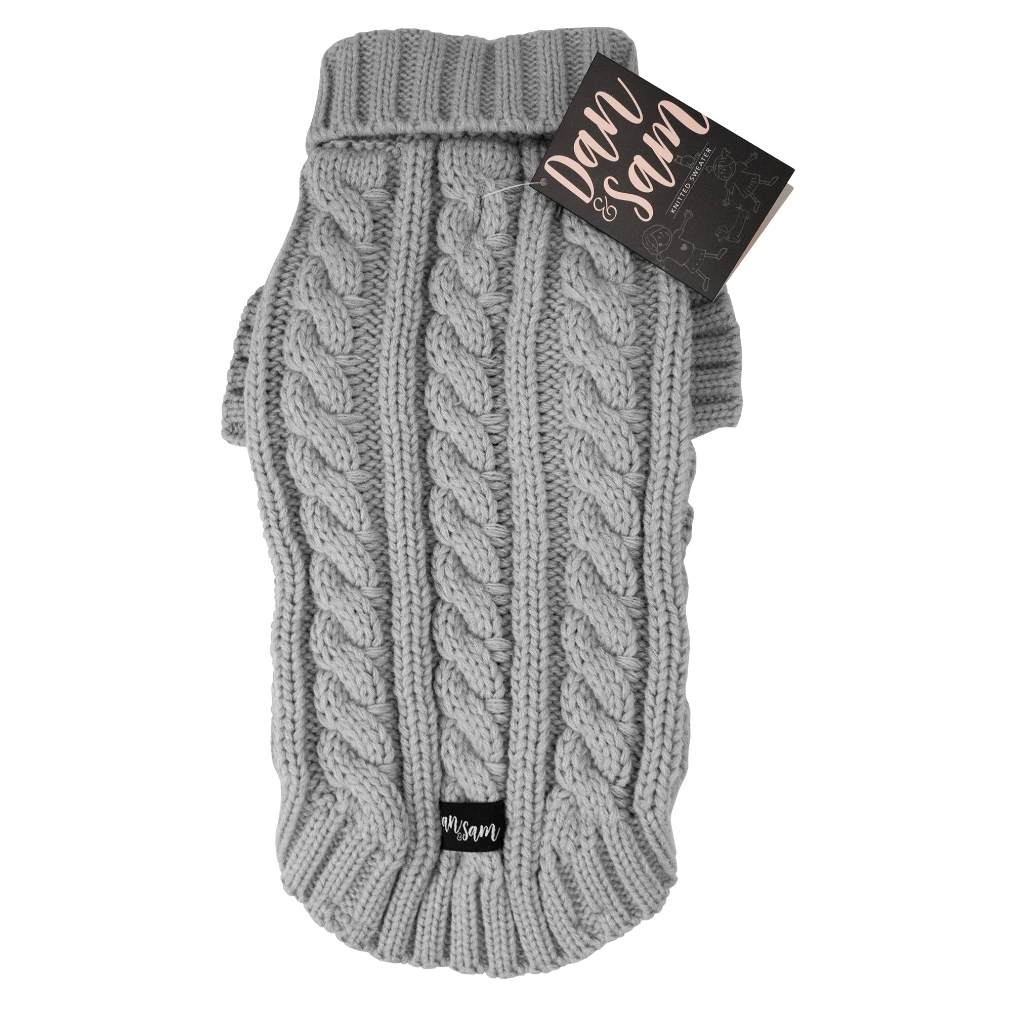 Dan & Sam - Knitted Sweater (Cloud Grey) - 16cm