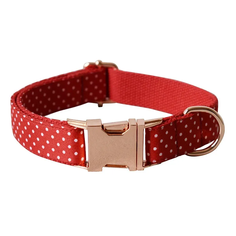 Dapper Pet: Polka Dot Pet Walking Accessories - Royal Red