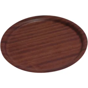 Darkwood Round Tray Non-Slip 270mm Dia