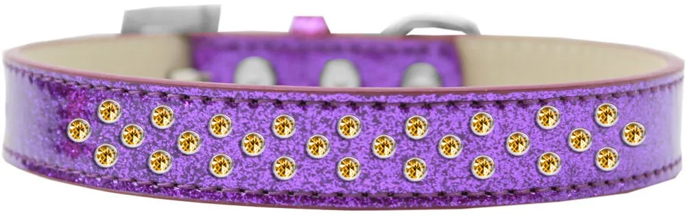 Dog, Puppy & Pet Ice Cream  Collar, "Yellow Crystal Rimsets Sprinkles"