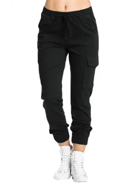 Drawstring Slim Cargo Pants