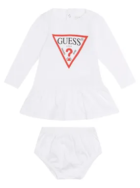 Eco White Dress And Pants 2-Piece Set (0-3m)