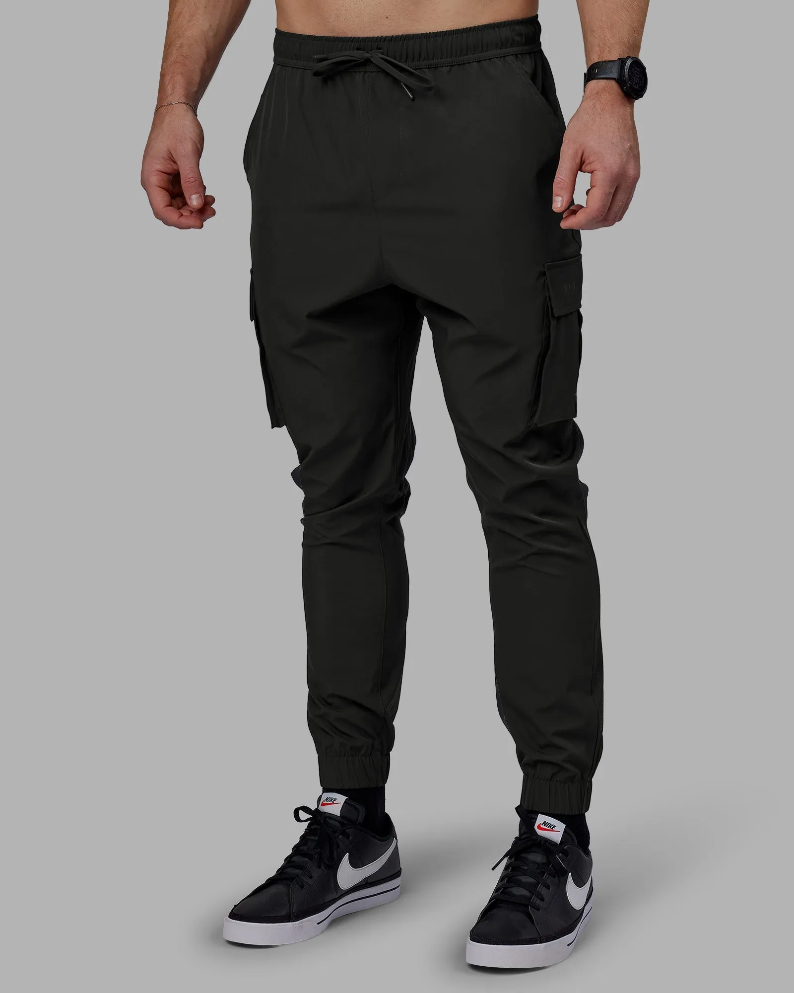 Energy Stretch Performance Cargo Joggers - Pirate Black