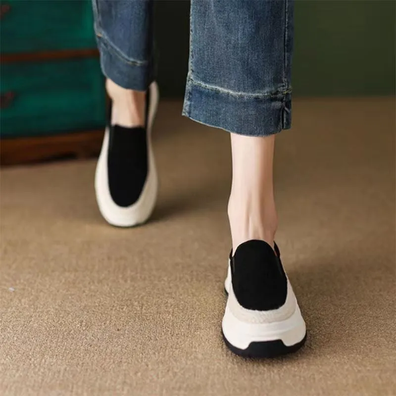 Enola Sueded Upper Slip-On Shoes - 2 Colors