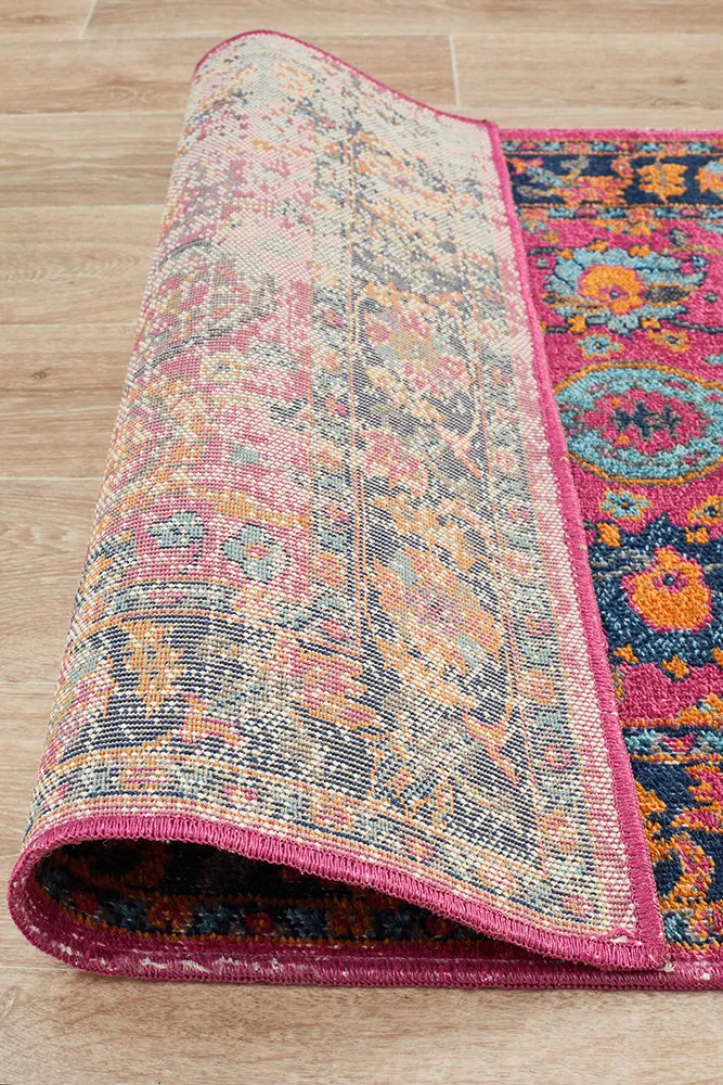 Eternal Whisper Corners Pink Runner Rug